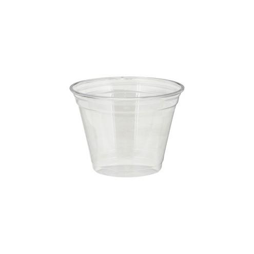 Dixie Foods Clear Plastic Cold Cups - 9 fl oz - 50 / Pack - Clear - PETE Plastic - Soda, Iced Coffee, Sample, Breakroom, Restaurant, Lobby, Coffee Shop