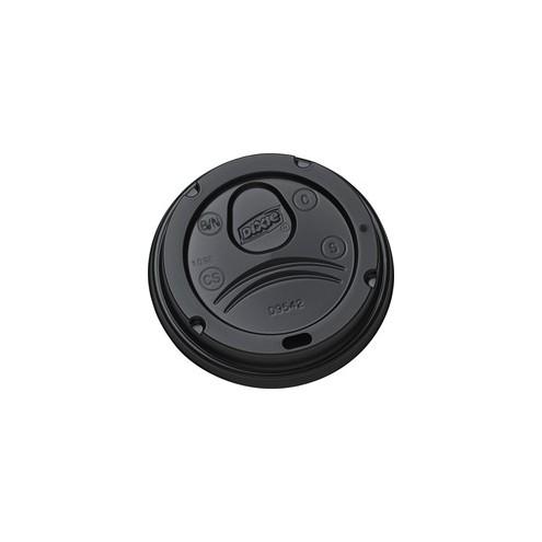 Dixie Hot Cup Lid - Dome - 1000 / Carton - Black