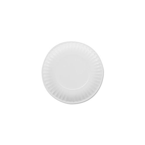 Dixie Basic Paper Plates - 6" Diameter Plate - Paper - Microwave Safe - White - 100 Piece(s) / Pack