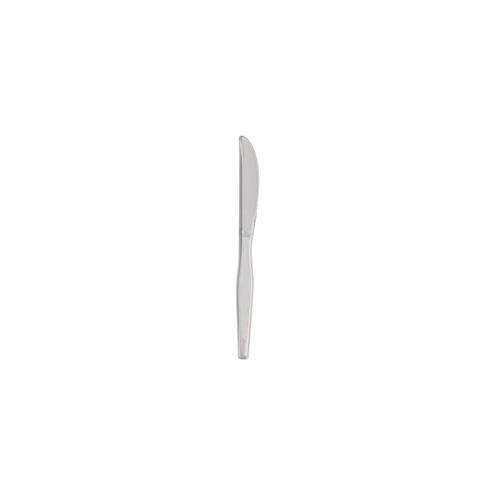 Dixie Heavyweight Plastic Cutlery - 1000/Carton - 1 x Knife - Breakroom - Disposable - Plastic, Polystyrene - Clear