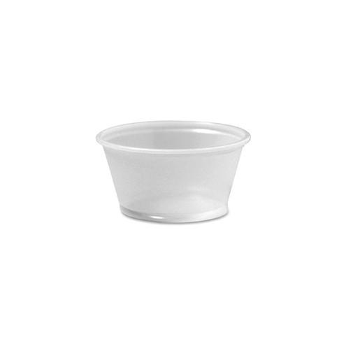 Dixie Souffle Cup - 2 fl oz - 2400 / Carton - Translucent - Plastic - Sauce