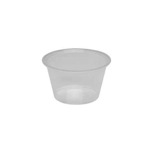 Georgia-Pacific Plastic Portion Cup - 4 fl oz - 2400 / Carton - Clear - Plastic - Sauce