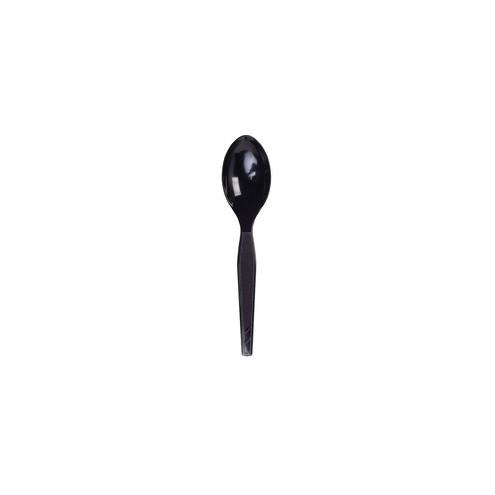 Dixie Medium Weight Black Plastic Utensils - 1000/Carton - Plastic - Black