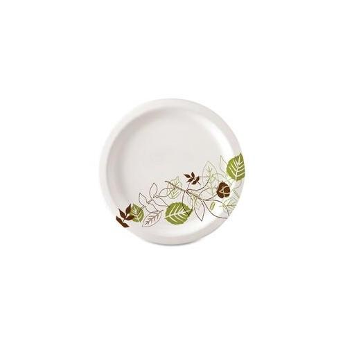 Dixie Pathways Everyday Paper Plates - 125 / Pack - 6.88" Diameter Plate - Paper - White - 500 Piece(s) / Carton