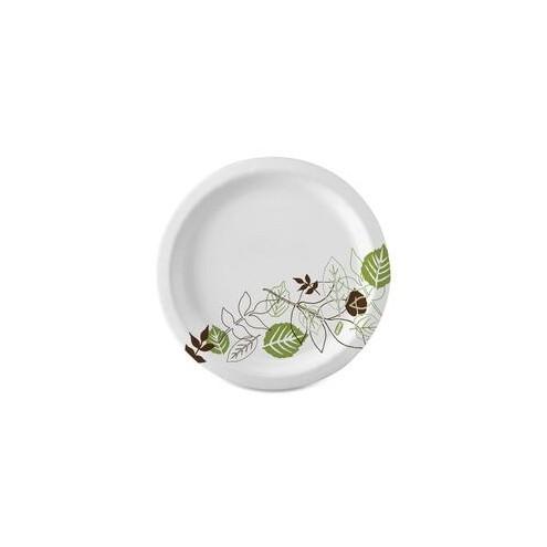 Dixie Pathways Everyday Paper Plates - 6.88" Diameter Plate - Paper - White - 125 Piece(s) / Pack