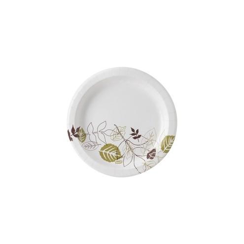 Dixie 8-1/2" Pathways Design Paper Plates - 8.50" Diameter Plate - Paper Plate - 600 Piece(s) / Carton