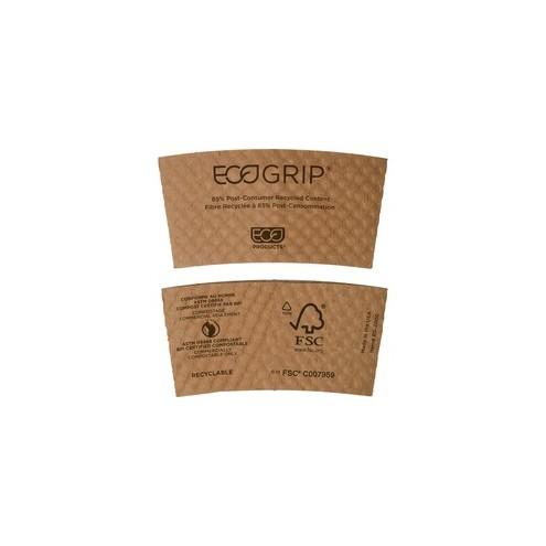 Eco-Products EcoGrip Hot Cup Sleeve - 1300 / Carton - Kraft