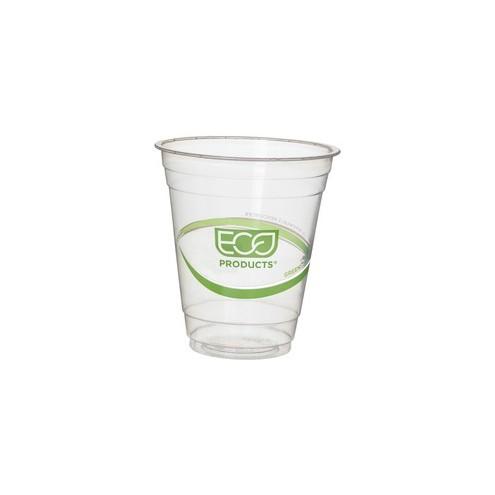 Eco-Products GreenStripe Cold Cups - 50 - 12 fl oz - 500 / Carton - Clear, Green - Polylactic Acid (PLA) - Cold Drink