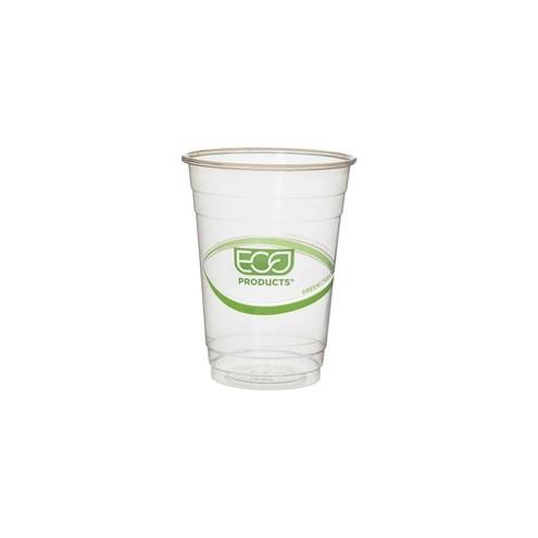 Eco-Products GreenStripe Cold Cups - 16 fl oz - 50 / Pack - Clear, Green - Bioplastic - Cold Drink