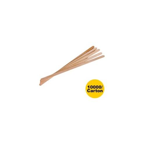 Eco-Products 7" Wooden Stir Sticks - 7" Length - Wood - 10000 / Carton - Woodgrain