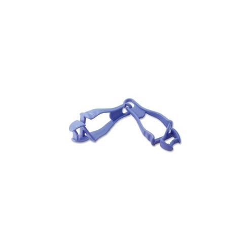 Ergodyne Squids Grabber Clip - for Cloth, Carpentry, Mining, Gloves, Multipurpose, Roofing, Construction - Detachable, Durable, Lightweight, Non-conductive - 1Each - Blue - Copolymer