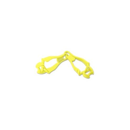 Ergodyne Squids Grabber Clip - for Cloth, Carpentry, Mining, Gloves, Multipurpose, Roofing, Construction - Detachable, Durable, Lightweight, Non-conductive - 1Each - Lime - Copolymer
