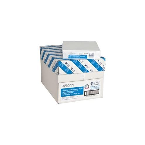 Elite Image Punched Copy Paper - Letter - 8 1/2" x 11" - 20 lb Basis Weight - 5000 / Carton - White