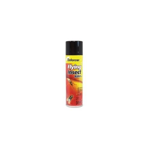 Enforcer Flying Insect Killer - Spray - Kills Mosquitoes, Cockroaches, Flies, Gnats, Moths - 16 fl oz - Clear - 1 Each