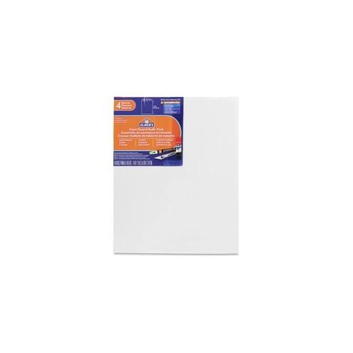 Elmer's Sturdy-board Foam Board - 14" Height x 11" Width x 0.19" Depth - White Polystyrene Surface - Lightweight, Dent Resistant, Crush Resistant, Resilient, Smooth, Sturdy - 4 / Pack