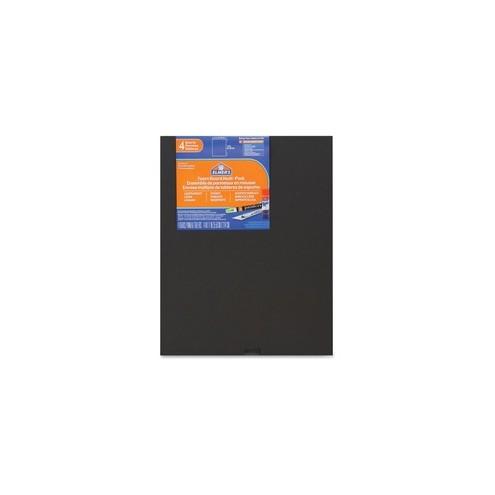 Elmer's 4-pack Black Foam Boards - Mounting, Frame, School Project, Craft - 0.80" x 11"14" - 4 / Pack - Black - Foam