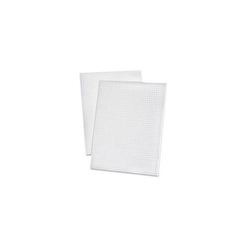 Ampad 2 - Sided Quadrille Pad - Letter - 50 Sheets - Glue - 20 lb Basis Weight - 8 1/2" x 11" - White Paper - 50 / Pad