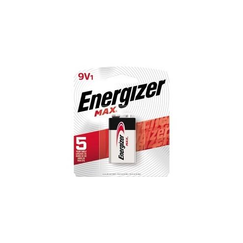 Energizer MAX Alkaline 9 Volt Batteries, 1 Pack - For Multipurpose - 9V - 9 V DC - 595 mAh - Alkaline - 1 Pack