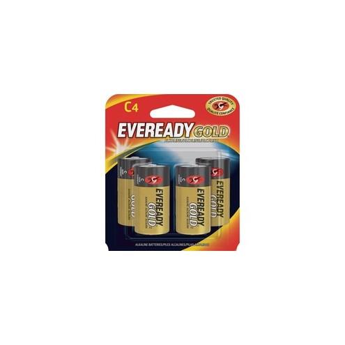 Energizer Gold Alkaline C Batteries - For Multipurpose - C - Alkaline - 4 / Pack