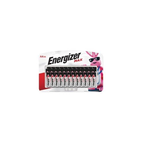 Energizer MAX Alkaline AA Batteries, 36 Pack - For Multipurpose - AA - 1.5 V DC - Alkaline - 36 / Pack