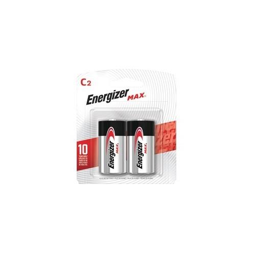 Energizer MAX Alkaline C Batteries, 2 Pack - For Multipurpose - C - 1.5 V DC - 8350 mAh - Alkaline - 2 / Pack