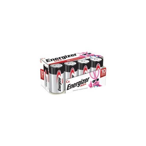 Energizer MAX Alkaline C Batteries, 8 Pack - For Multipurpose - C - 1.5 V DC - Alkaline - 8 / Pack