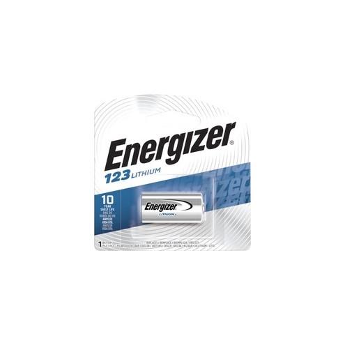 Energizer 123 Batteries, 1 Pack - For Camera - 3 V DC - 1300 mAh - Lithium (Li)