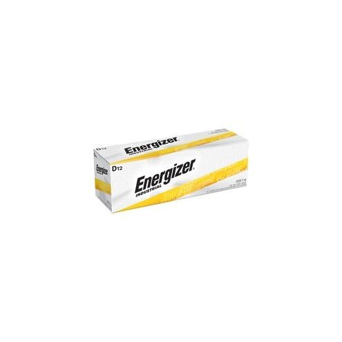 Energizer Industrial Alkaline D Batteries - For Multipurpose - D - Alkaline - 72 / Carton