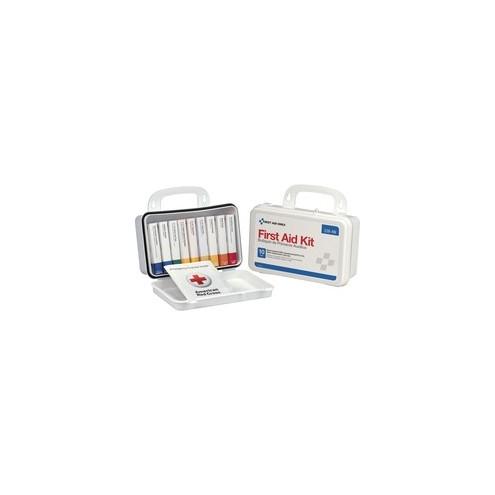 First Aid Only ANSI 10-unit First Aid Kit - 64 x Piece(s) - 4.6" Height x 7.7" Width x 2.4" Depth - Plastic Case - 64 / Each