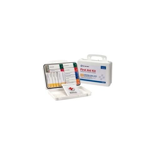 First Aid Only 25-Person Unitized Plastic First Aid Kit - ANSI Compliant - 84 x Piece(s) For 25 x Individual(s) - 2.4" Height x 6.3" Width x 9" Length - Plastic Case - 1 Each