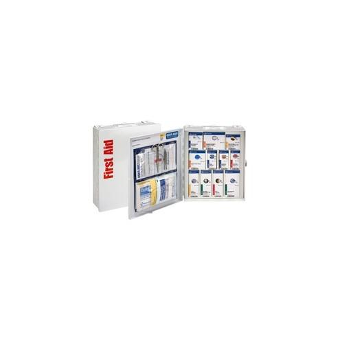 First Aid Only Class A 94-piece SC First Aid Cabinet - 94 x Piece(s) For 25 x Individual(s) - 12" Height x 9.5" Width x 3" Depth - Steel Case - 1 Each