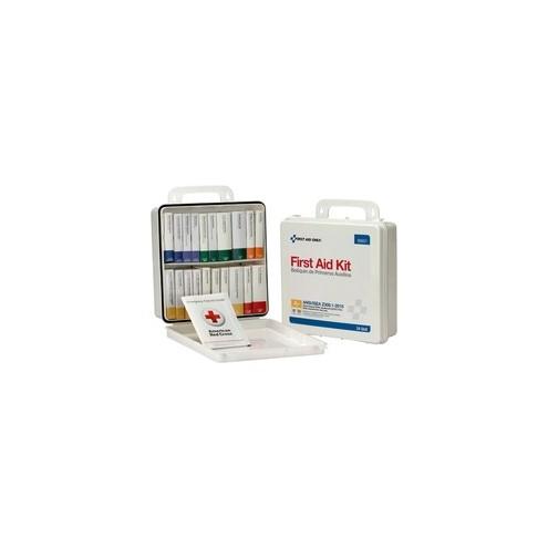 First Aid Only 50-Person Unitized Plastic First Aid Kit - ANSI Compliant - 24 x Piece(s) For 50 x Individual(s) - 3" Height x 10" Width x 10" Length - Plastic Case - 1 Each