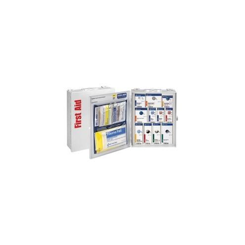 First Aid Only 25-Person Medium SmartCompliance Food Service Cabinet - 94 x Piece(s) For 25 x Individual(s) Height - Steel Case - 1 Each