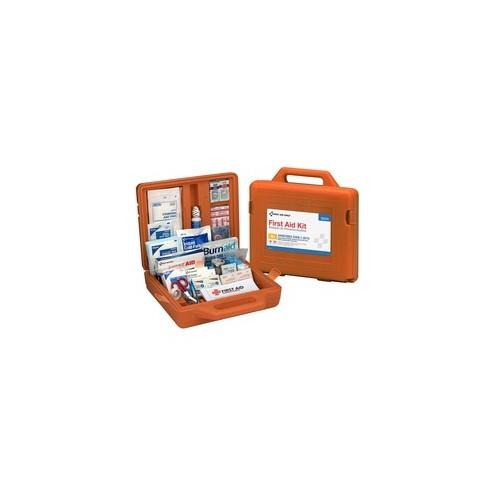 First Aid Only 50-Person Bulk Weatherproof First Aid Kit - ANSI Compliant - 215 x Piece(s) For 50 x Individual(s) - 13.3" Height x 13.3" Width x 4.3" Depth - Plastic Case - 1 Each