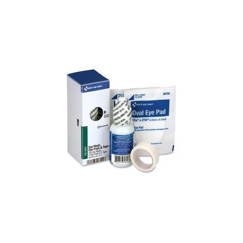 First Aid Only SmartCompliance Refill Eye Wash Kit - 71 x Piece(s) For 10+ x Individual(s) - 4.3" Height x 1.9" Width x 1.5" Length - Metal, Metal Case - 1 Each