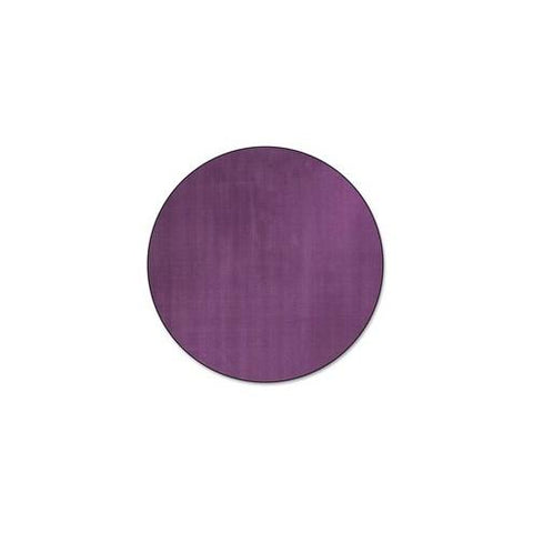 Flagship Carpets Classic Solid Color 6' Round Rug - Floor Rug - Classic, Traditional - 72" Length - Circle - Purple - Nylon