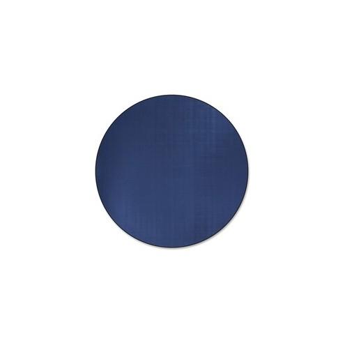 Flagship Carpets Classic Solid Color 6' Round Rug - Floor Rug - Traditional, Classic - 72" Length - Circle - Royal Blue - Nylon