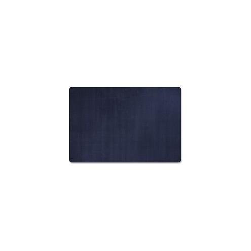 Flagship Carpets Classic Solid Color 9' Rectangle Rug - Traditional - 72" Length x 108" Width - Rectangle - Navy - Nylon