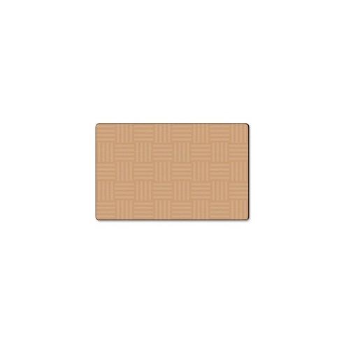 Flagship Carpets Solid Color Hashtag Rug - 99.96" Length x 72" Width - Almond