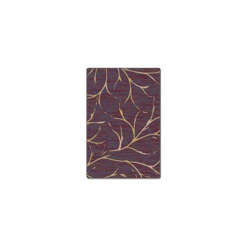 Flagship Carpets Plum Wine Moreland Design Rug - 12 ft Length x 99.60" Width - Plum Wine - Nylon