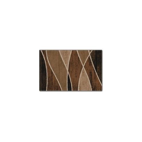 Flagship Carpets Chocolate Waterford Design Rug - 12 ft Length x 99.96" Width - Chocolate - Fiber, Nylon