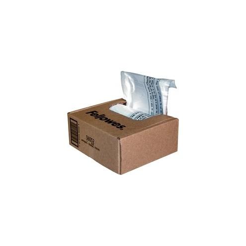 Fellowes Waste Bags for Small Office / Home Office Shredders - 7 gal - 26" Height x 24" Width x 9" Depth - 100/Box - Plastic - Clear