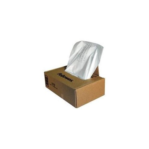 Fellowes Waste Bags for 425 and 485 Series Shredders - 38 gal - 48" Height x 44" Width x 21" Depth - 50/Box - Plastic - Clear