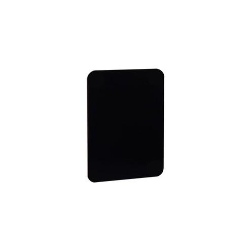 Flipside Black Dry Erase Board - 9" (0.8 ft) Width x 12" (1 ft) Height - Black Surface - Rectangle - 1 Each
