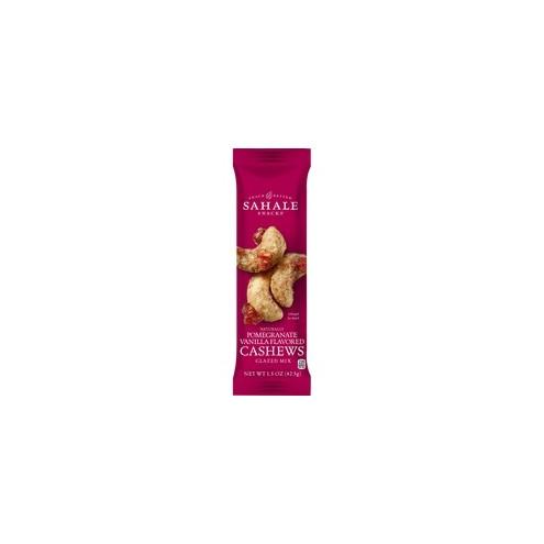 Sahale Snacks Pomegranate/Vanilla Cashew Glazed Snack Mix - Non-GMO, Gluten-free - Pomegranate, Vanilla, Cashew - 18 / Carton