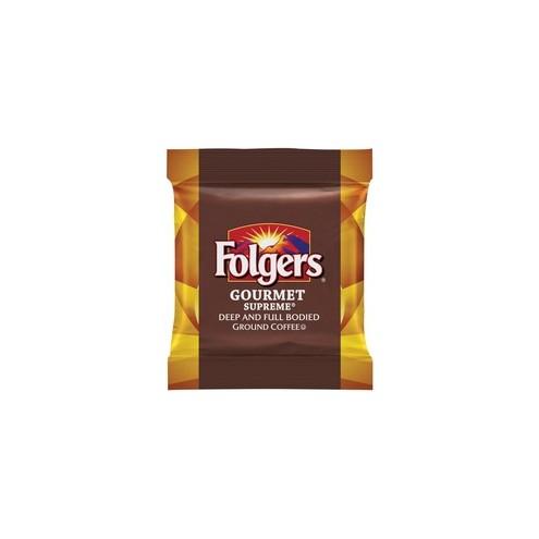 Folgers Gourmet Supreme Ground Coffee Ground - Regular - Dark/Bold - 1.8 oz - 42 / Carton