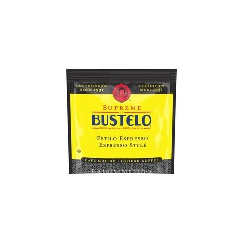 Supreme by Bustelo Espresso-style Ground Coffee - Espresso, Cappuccino, Bustelo - Dark - 0.2 oz - 120 / Carton
