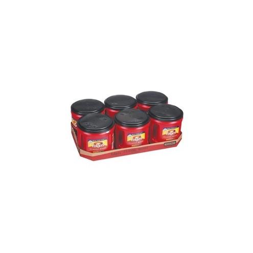 Folgers&reg; Classic Roast Coffee Ground - Pacific Coast, Mountain Grown, Rich Aroma - Classic/Medium - 30.5 oz Per Canister - 6 / Carton