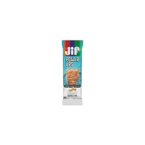 Jif PowerUp Chewy Granola Bars - Individually Wrapped - Creamy Peanut Butter - Box - 6.50 oz - 5 / Box