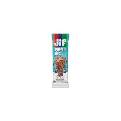 Jif PowerUp Chewy Granola Bars - Individually Wrapped - Peanut Butter, Chocolate - Box - 6.50 oz - 5 / Box